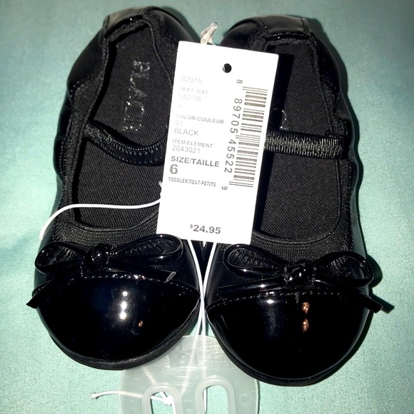 NWT Black Patent Girls Dress Shoes - Picture 2 of 6